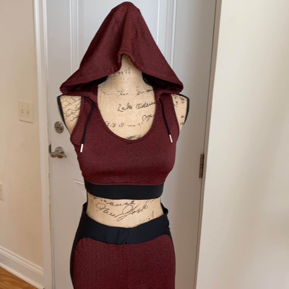 Two piece fitness outfit